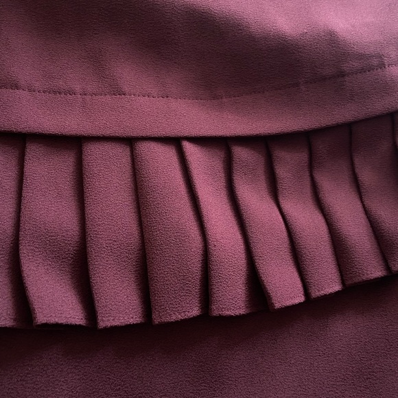 J. JILL Burgundy 3/4 Sleeve Blouse Tunic Size S - Picture 8 of 12